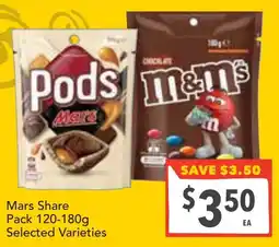 Supa Valu Mars Share Pack Selected Varieties offer