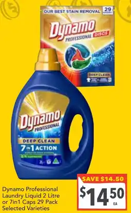 Supa Valu Dynamo Professional Laundry Liquid or 7in1 Caps Selected Varieties offer