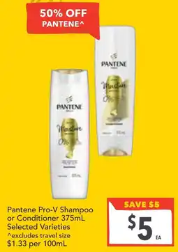 Supa Valu Pantene Pro-V Shampoo or Conditioner Selected Varieties offer