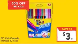Supa Valu BIC Kids Cascade Markers offer