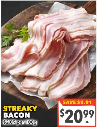 Supa Valu Streaky bacon offer