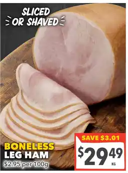 Supa Valu Boneless leg ham offer