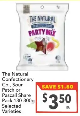 Supa Valu The Natural Confectionery Co., Sour Patch or Pascall Share Pack Selected offer