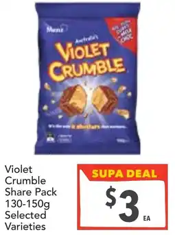 Supa Valu Violet Crumble Share Pack Selected Varieties offer