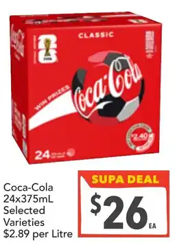 Supa Valu Coca-Cola Selected Varieties offer