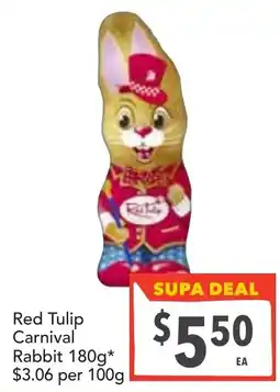 Supa Valu Red Tulip Carnival Rabbit offer