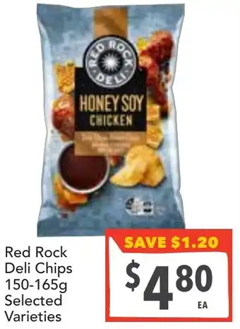 Supa Valu Red Rock Deli Chips Selected Varieties offer