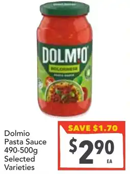 Supa Valu Dolmio Pasta Sauce Selected Varieties offer