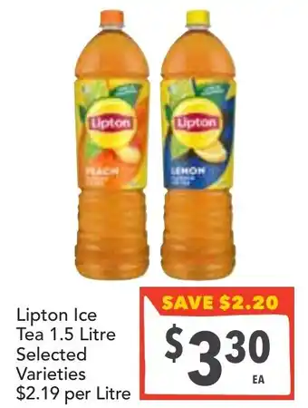 Supa Valu Lipton Ice Tea Selected Varieties offer