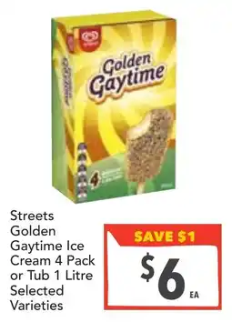 Supa Valu Streets Golden Gaytime Ice Cream Selected Varieties offer