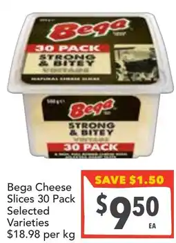 Supa Valu Bega Cheese Slices Selected Varieties offer