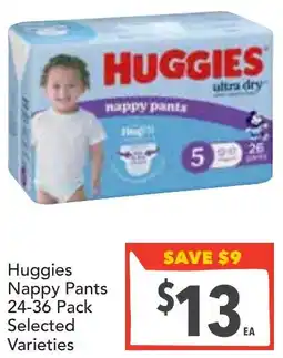 Supa Valu Huggies Nappy Pants Selected Varieties offer