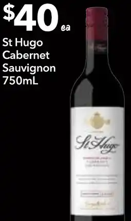 Supa Valu St Hugo Cabernet Sauvignon offer