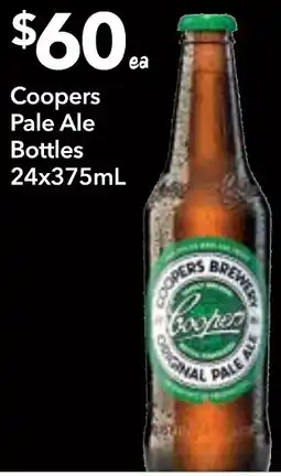 Supa Valu Coopers Pale Ale Bottles offer