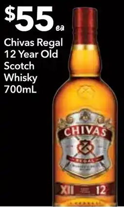 Supa Valu Chivas Regal 12 Year Old Scotch Whisky offer