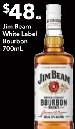 Supa Valu Jim Beam White Label Bourbon offer