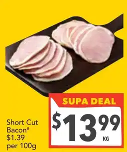 Supa Valu Short Cut Bacon offer