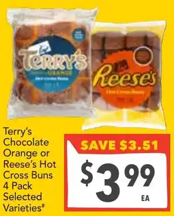 Supa Valu Terry's Chocolate Orange or Reese's Hot Cross Buns Selected Varieties offer