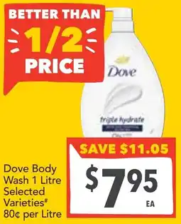Supa Valu Dove Body Wash offer