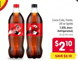 Spar Coca-Cola, Fanta, Lift or Sprite offer