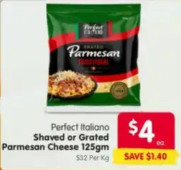 Spar Perfect Italiano Shaved or Grated Parmesan Cheese offer