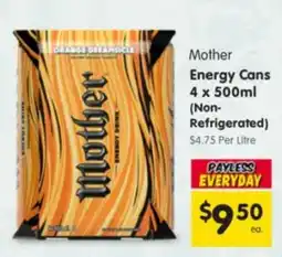 Spar Mother Energy Cans offer