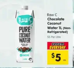 Spar Raw C Chocolate Coconut Water offer