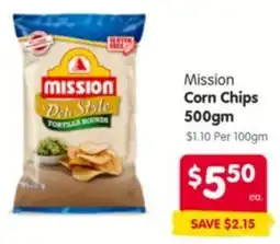 Spar Mission Corn Chips offer