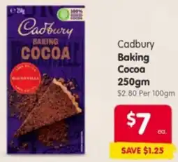 Spar Cadbury Baking Cocoa offer