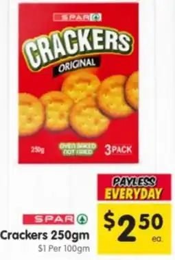 Spar Crackers offer