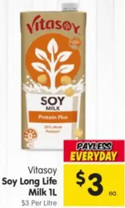 Spar Vitasoy Soy Long Life Milk offer