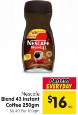Spar Nescafé Blend 43 Instant Coffee offer