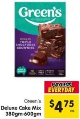 Spar Green's Deluxe Cake Mix offer