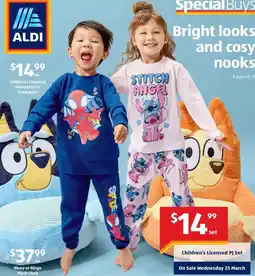 ALDI Childrens Licensed Sweatshirt or Trackpants offer