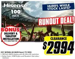 The Good Guys 100 q7qau 4k qled smart tv 2025 offer