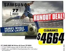 The Good Guys 77 oled 590f 4k vision al smart tv 2025 offer