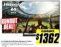 The Good Guys 65 u7qau 4k uled mini-led smart tv 2025 offer