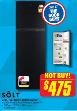 The Good Guys 266L Top Mount Refrigerator offer