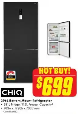 The Good Guys 396L Bottom Mount Refrigerator offer