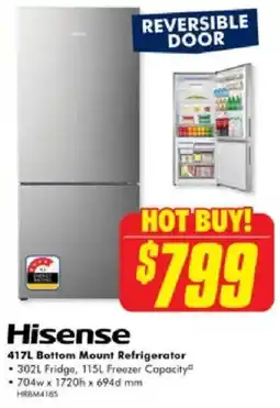 The Good Guys 417L Bottom Mount Refrigerator offer