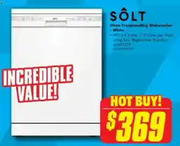The Good Guys Freestanding Dishwasher White offer