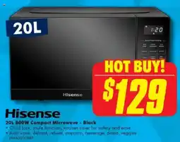 The Good Guys 800W Compact Microwave Black offer