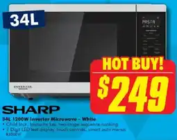 The Good Guys 1200W Inverter Microwave White offer