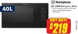 The Good Guys 1100W Microwave Black offer