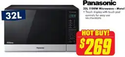 The Good Guys 1100W Microwave Metal offer