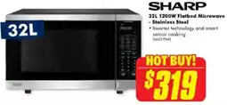 The Good Guys 1200W Flatbed Microwave Stainless Steel offer