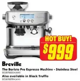 The Good Guys The Barista Pro Espresso Machine Stainless Steel offer