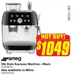 The Good Guys 50s Style Espresso MachineHOT BUY! Black offer