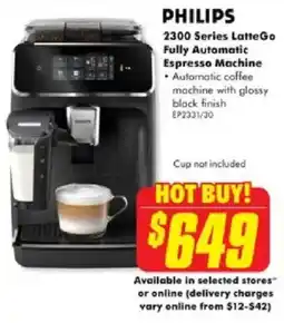 The Good Guys 2300 Series LatteGo Fully Automatic Espresso Machine offer