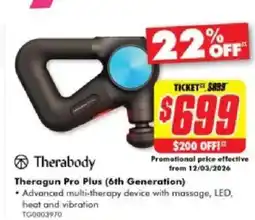 The Good Guys Theragun Pro Plus 6th Generation offer